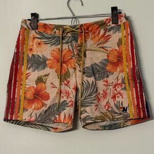 Aviator Nation Tropical Floral Board Shorts | Size 30 | Made in California 🌺🌴